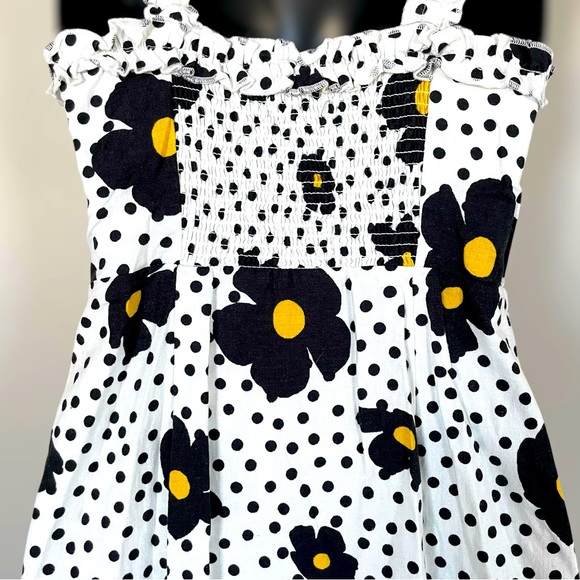 Urban Outfitters Polka Dot Floral Maxi Dress with Smocked Back - Size XS - Picture 4 of 14